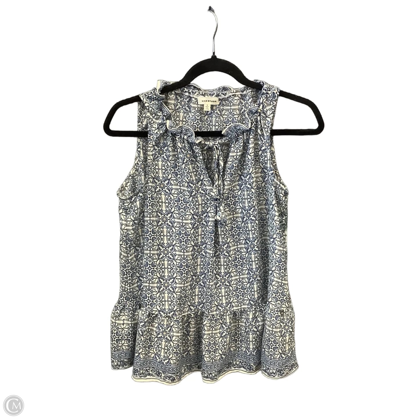 Top Sleeveless By Max Studio In Floral Print, Size: S
