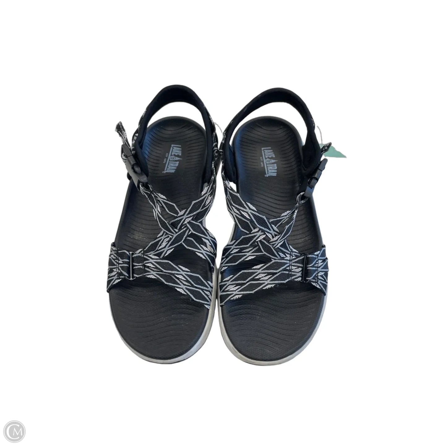 Sandals Flats By Clothes Mentor In Black, Size: 6