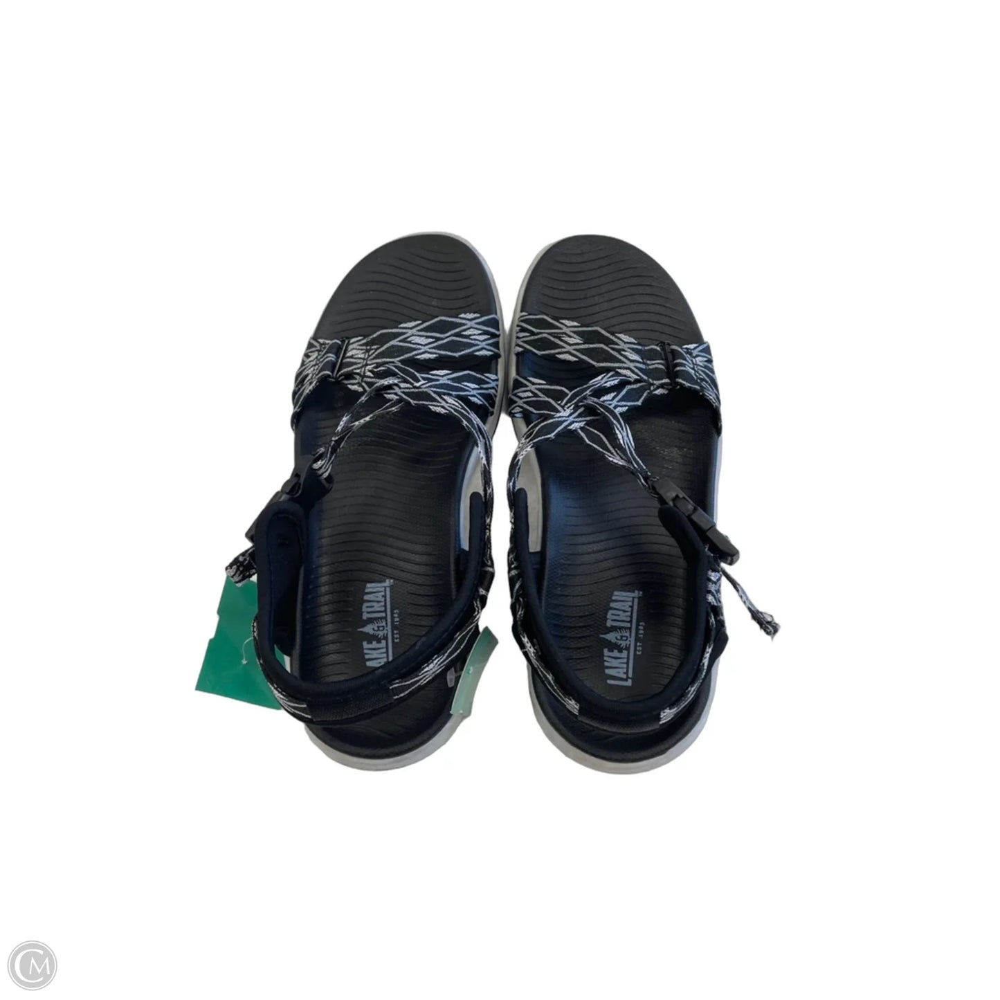 Sandals Flats By Clothes Mentor In Black, Size: 6