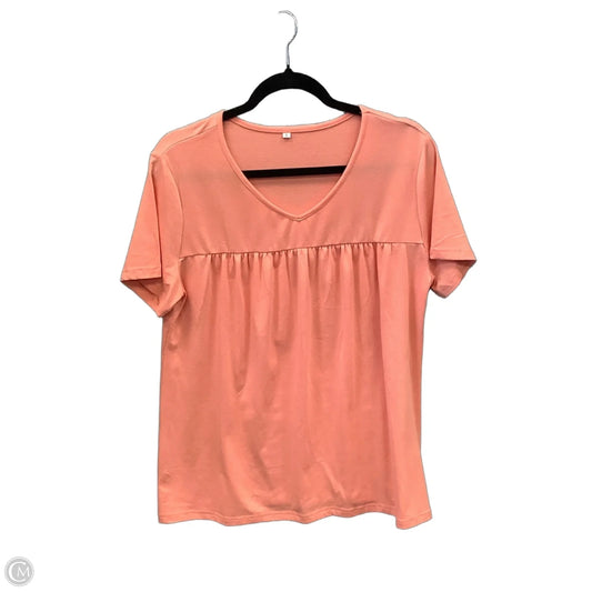Top Short Sleeve By Clothes Mentor In Orange, Size: L