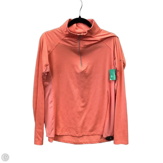Athletic Top Long Sleeve Collar By Columbia In Orange, Size: Xl