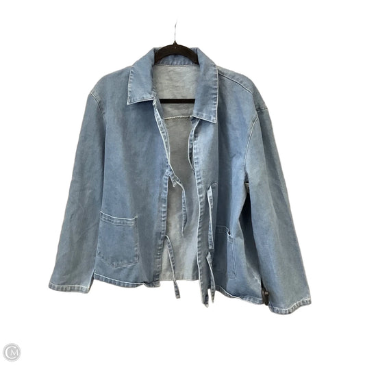 Jacket Denim By Clothes Mentor In Blue Denim, Size: M