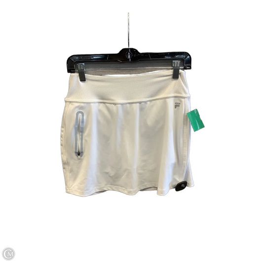 Athletic Skirt By Fila In White, Size: S