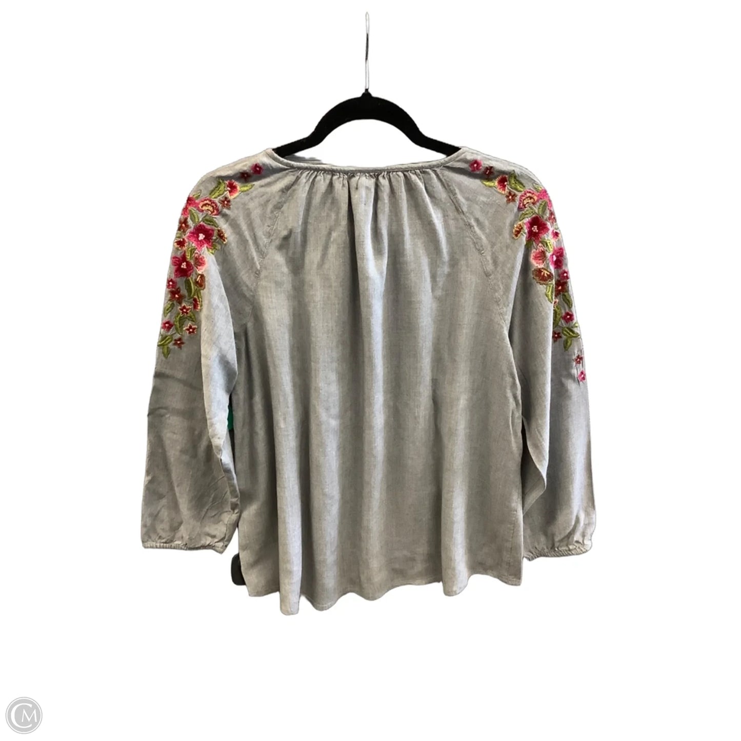 Top Long Sleeve By J. Jill In Grey, Size: M