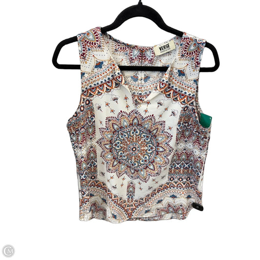 Top Sleeveless By Clothes Mentor In Floral Print, Size: M