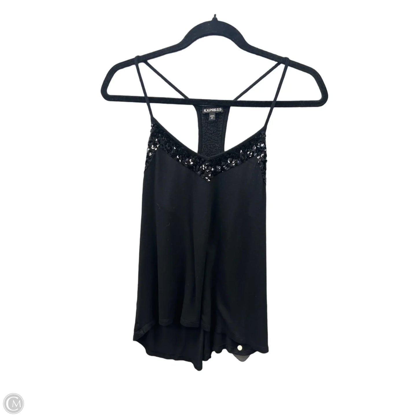 Top Sleeveless By Express In Black, Size: S