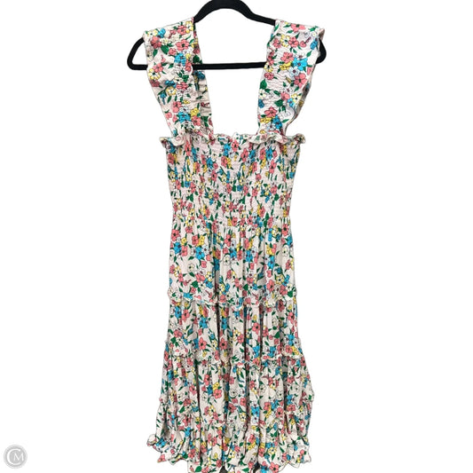 Dress Casual Midi By Listicle In Floral Print, Size: S