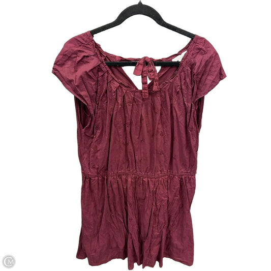 Dress Casual Short By Lc Lauren Conrad In Maroon, Size: Xl
