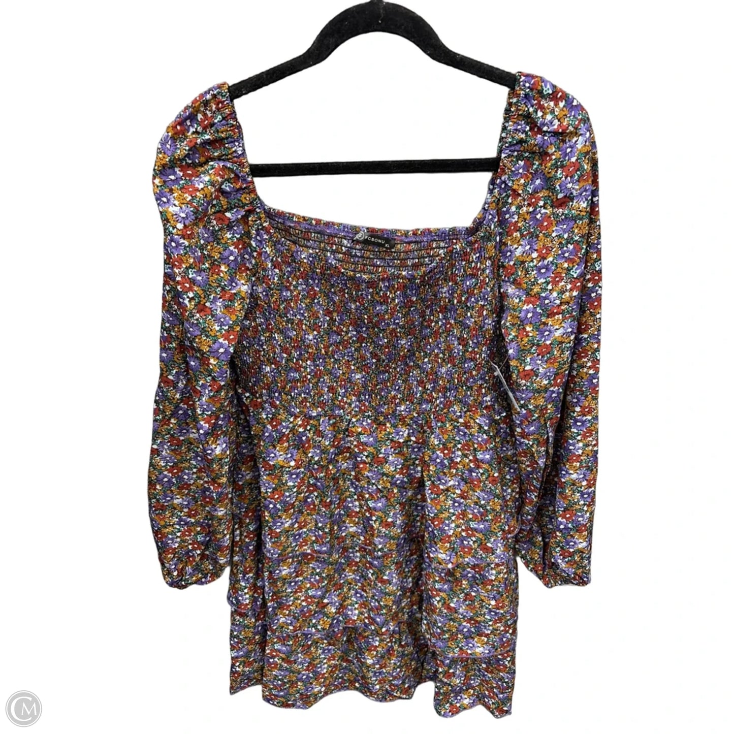 Dress Casual Short By Clothes Mentor In Floral Print, Size: Xl