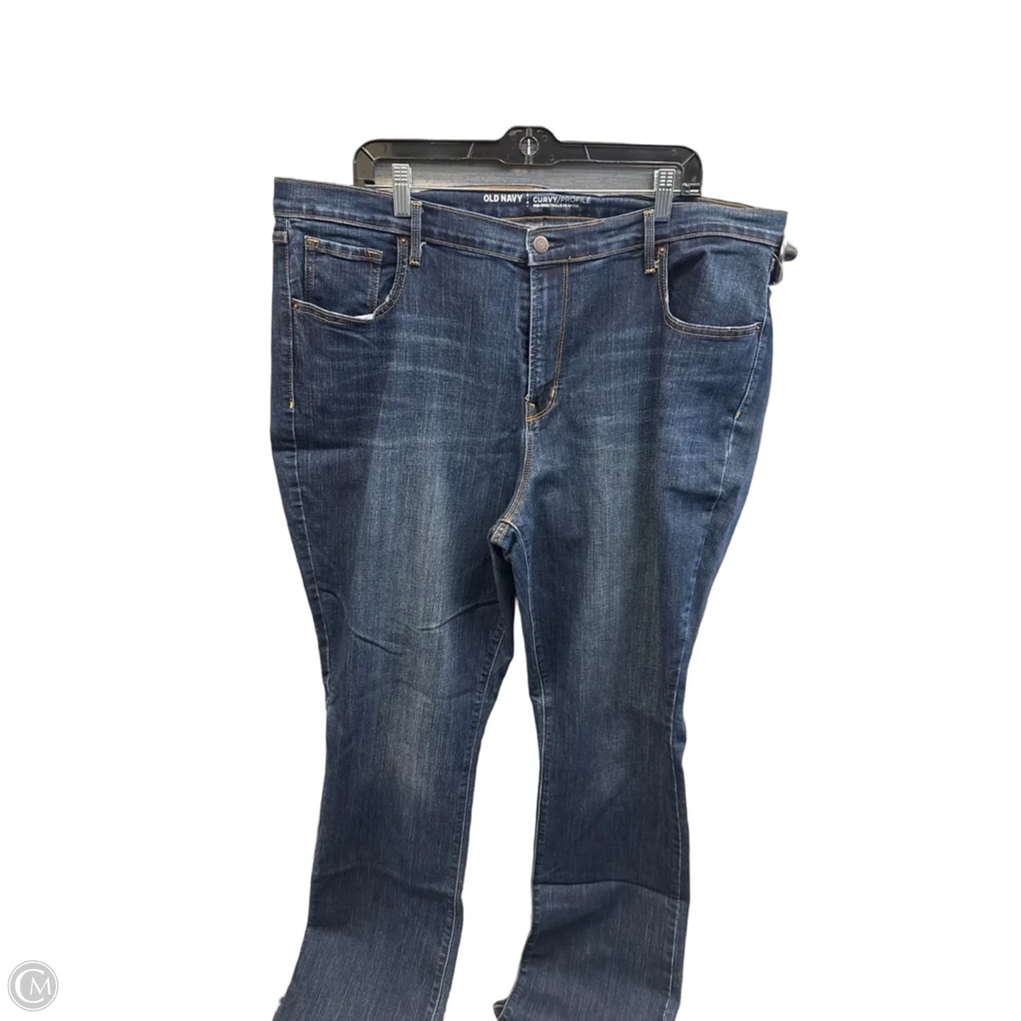 Jeans Straight By Old Navy In Blue Denim, Size: 20