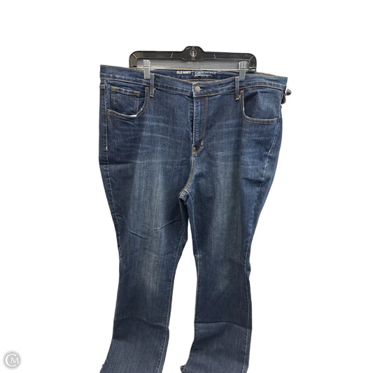 Jeans Straight By Old Navy In Blue Denim, Size: 20