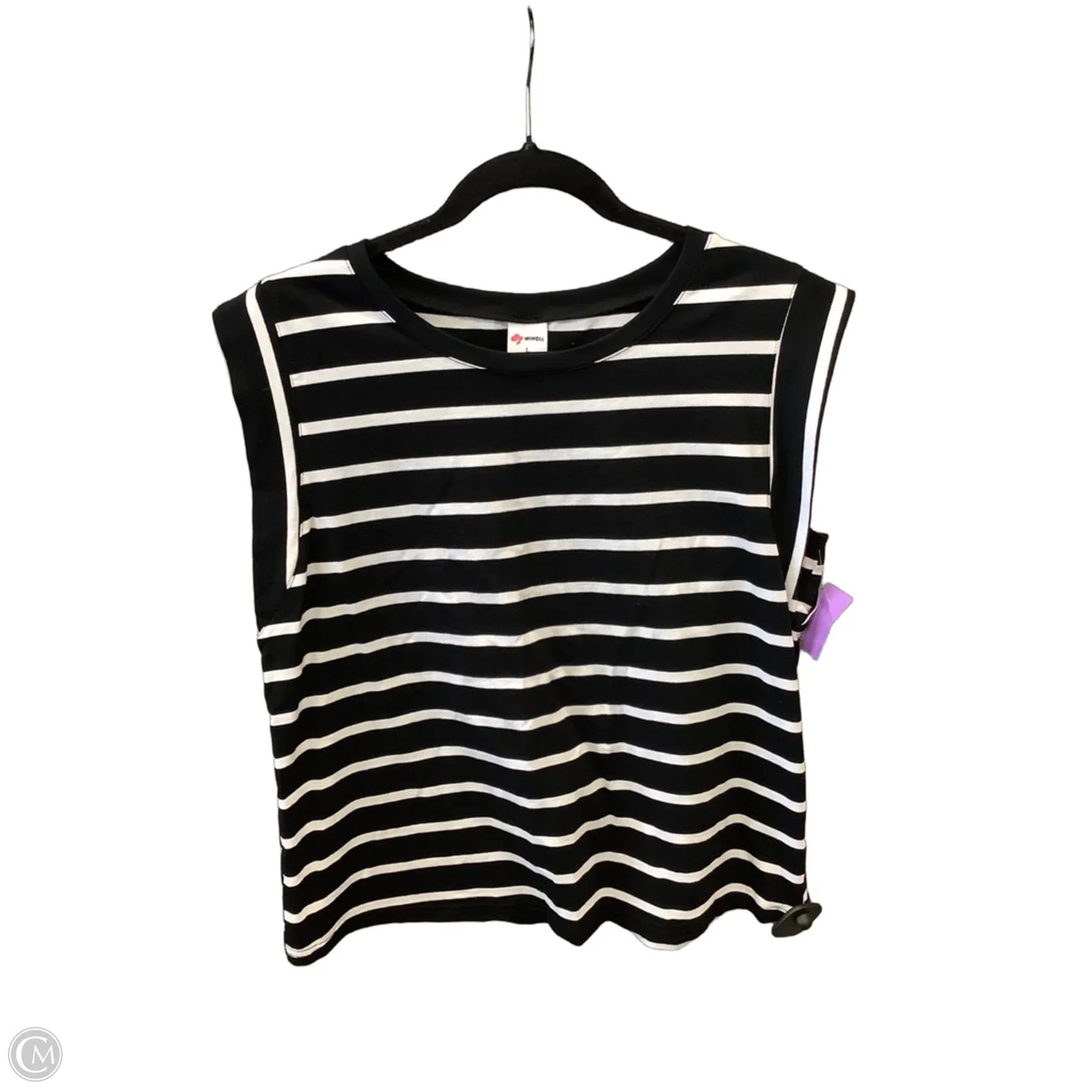 Top Short Sleeve By Clothes Mentor In Striped Pattern, Size: L
