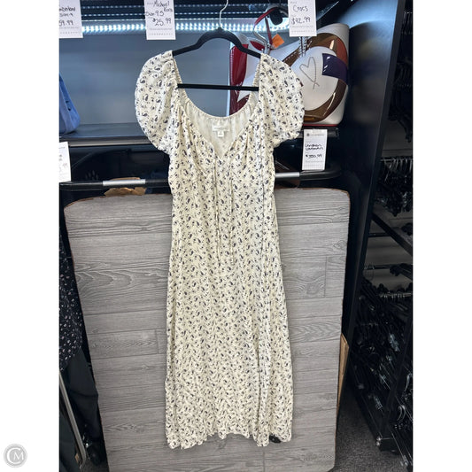 Dress Casual Maxi By Treasure And Bond In Cream, Size: M