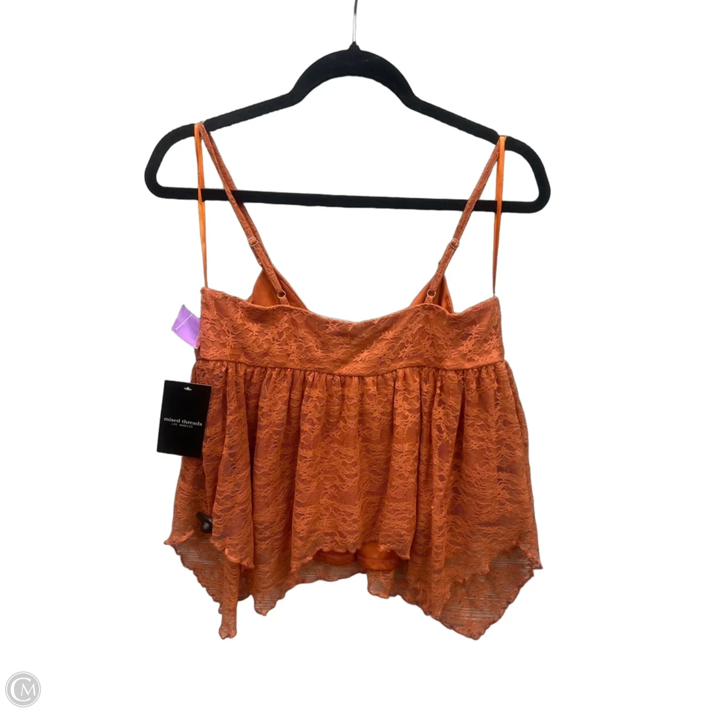 Top Sleeveless By Clothes Mentor In Orange, Size: L