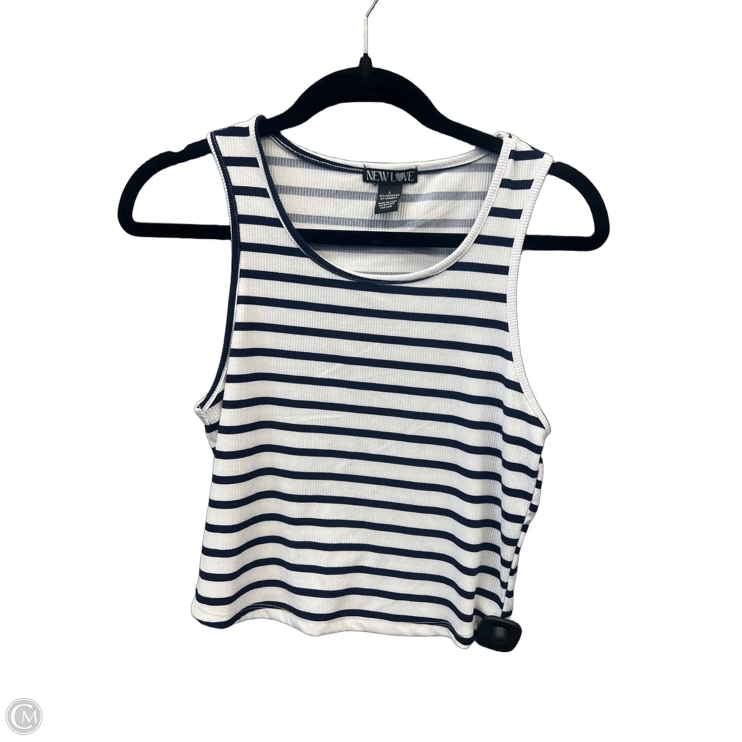 Top Sleeveless By Clothes Mentor In Striped Pattern, Size: L
