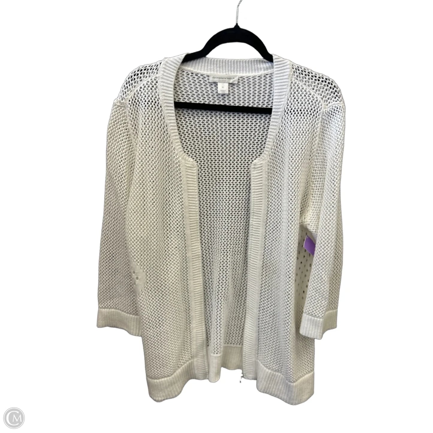 Cardigan By Christopher And Banks In White, Size: Xl