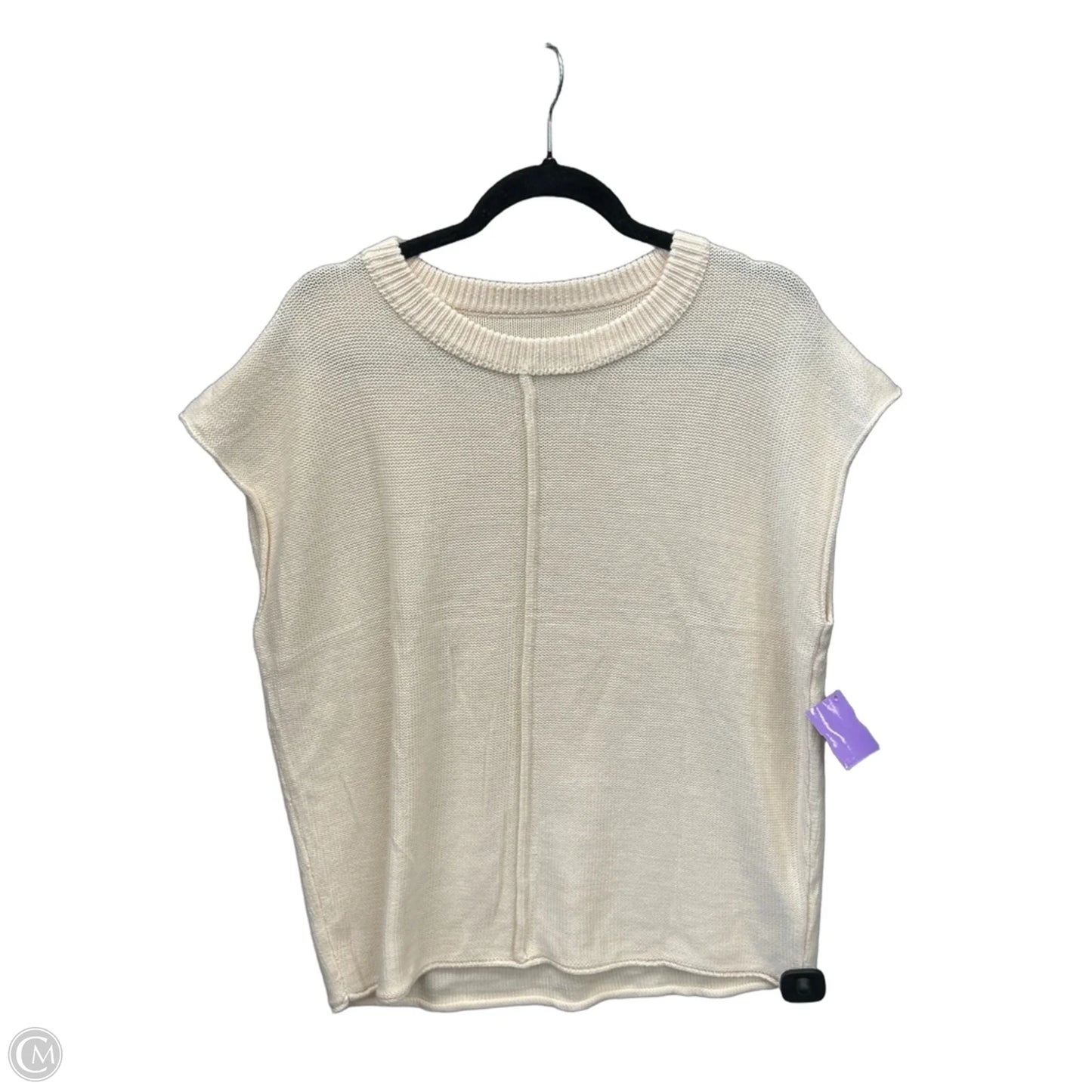 Sweater Short Sleeve By Clothes Mentor In Tan, Size: Xl