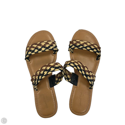 Sandals Flats By Universal Thread In Brown, Size: 8