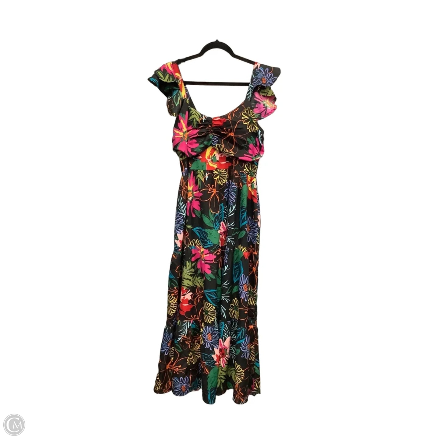 Dress Casual Maxi By Clothes Mentor In Floral Print, Size: L