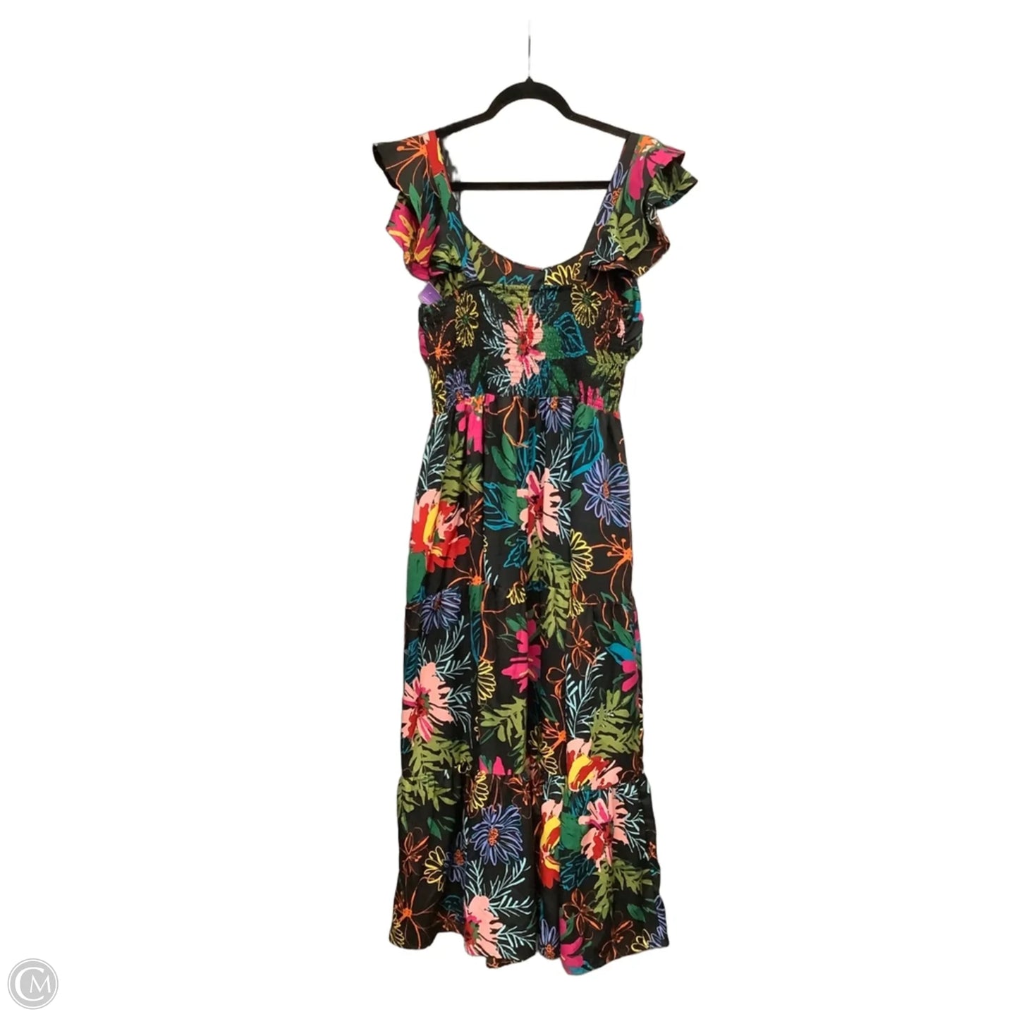 Dress Casual Maxi By Clothes Mentor In Floral Print, Size: L