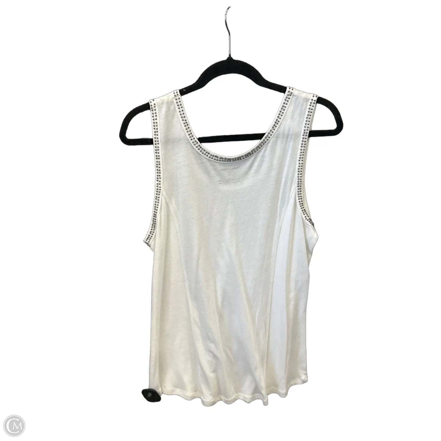 Top Sleeveless By Christopher And Banks In White, Size: L