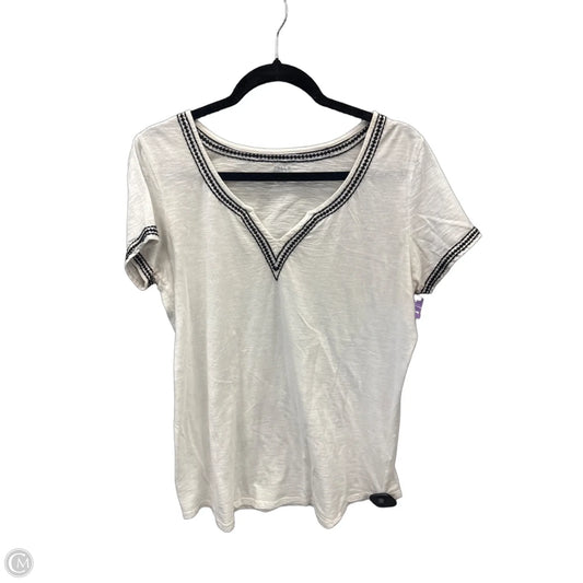 Top Short Sleeve By Falls Creek In White, Size: M