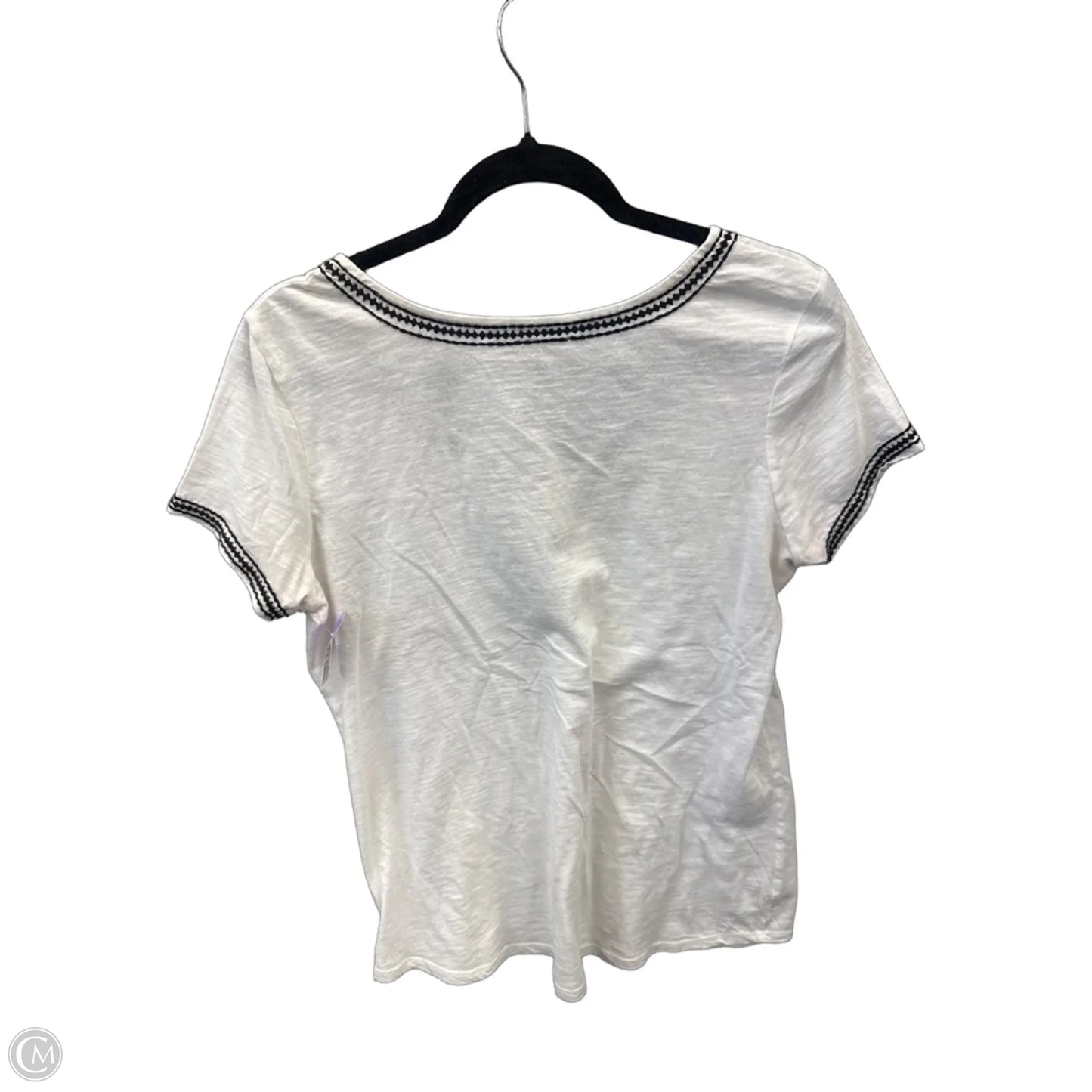 Top Short Sleeve By Falls Creek In White, Size: M