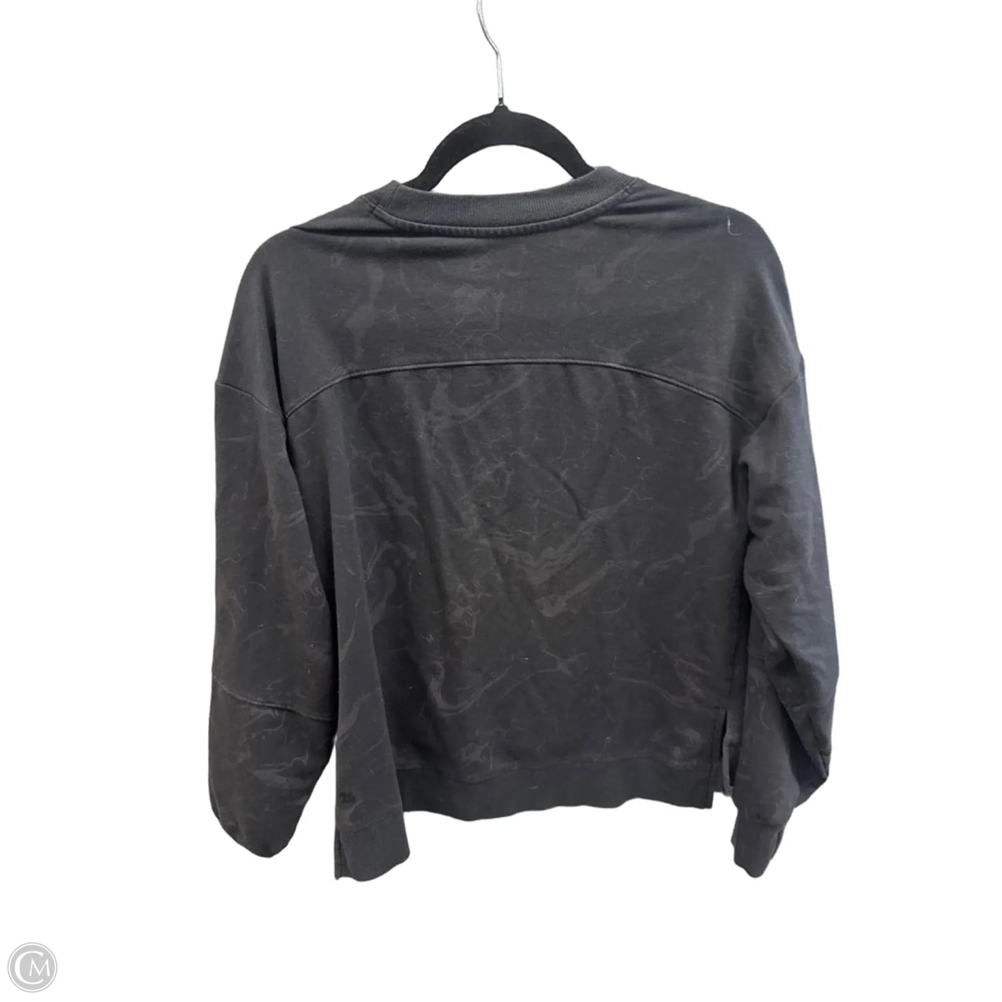 Athletic Top Long Sleeve Collar By All In Motion In Black, Size: S
