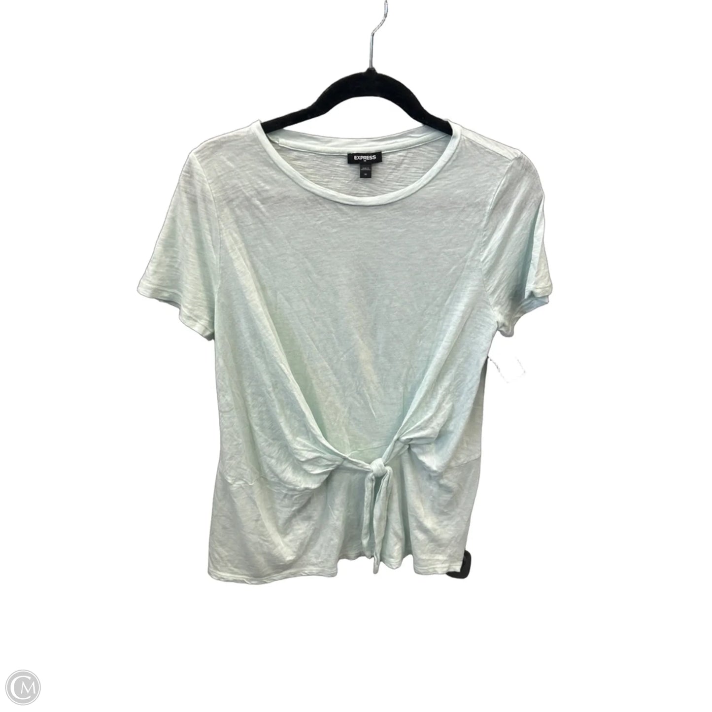 Top Short Sleeve By Express In Green, Size: M