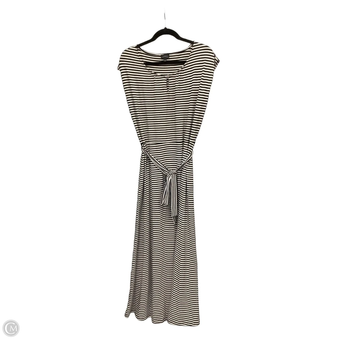 Dress Casual Maxi By Talbots In Striped Pattern, Size: L