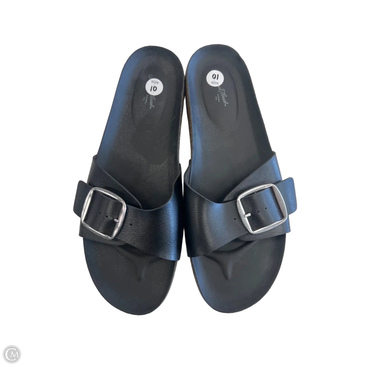 Sandals Flats By Universal Thread In Black, Size: 10