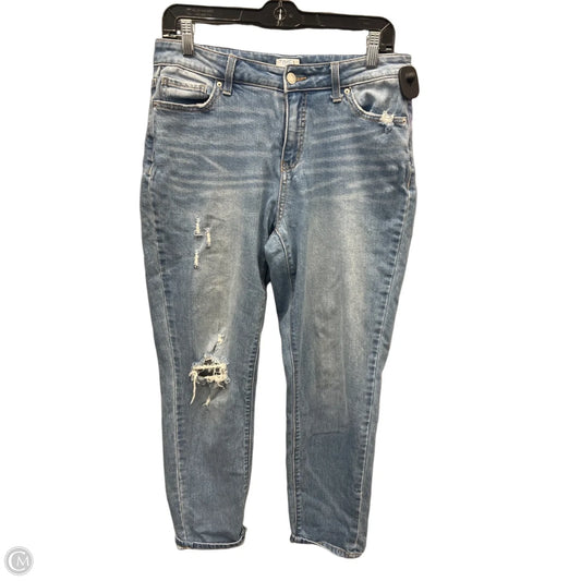 Jeans Cropped By Time And Tru In Blue Denim, Size: 6