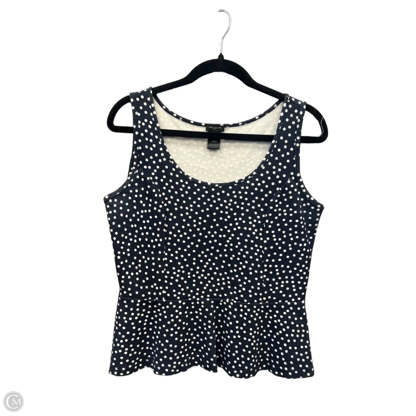 Top Sleeveless By Ann Taylor In Navy, Size: M