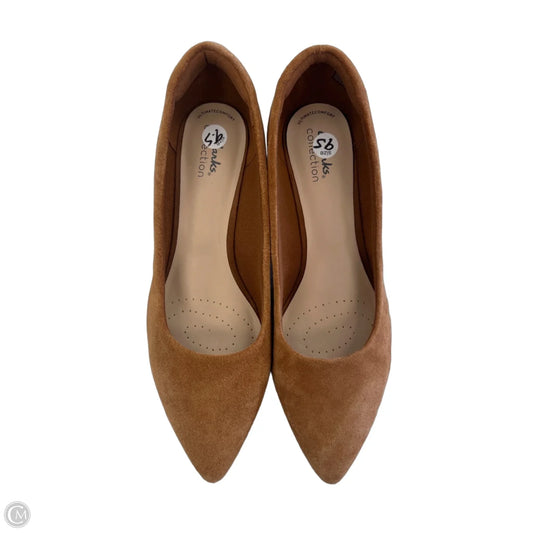 Shoes Heels Block By Clarks In Orange, Size: 9.5