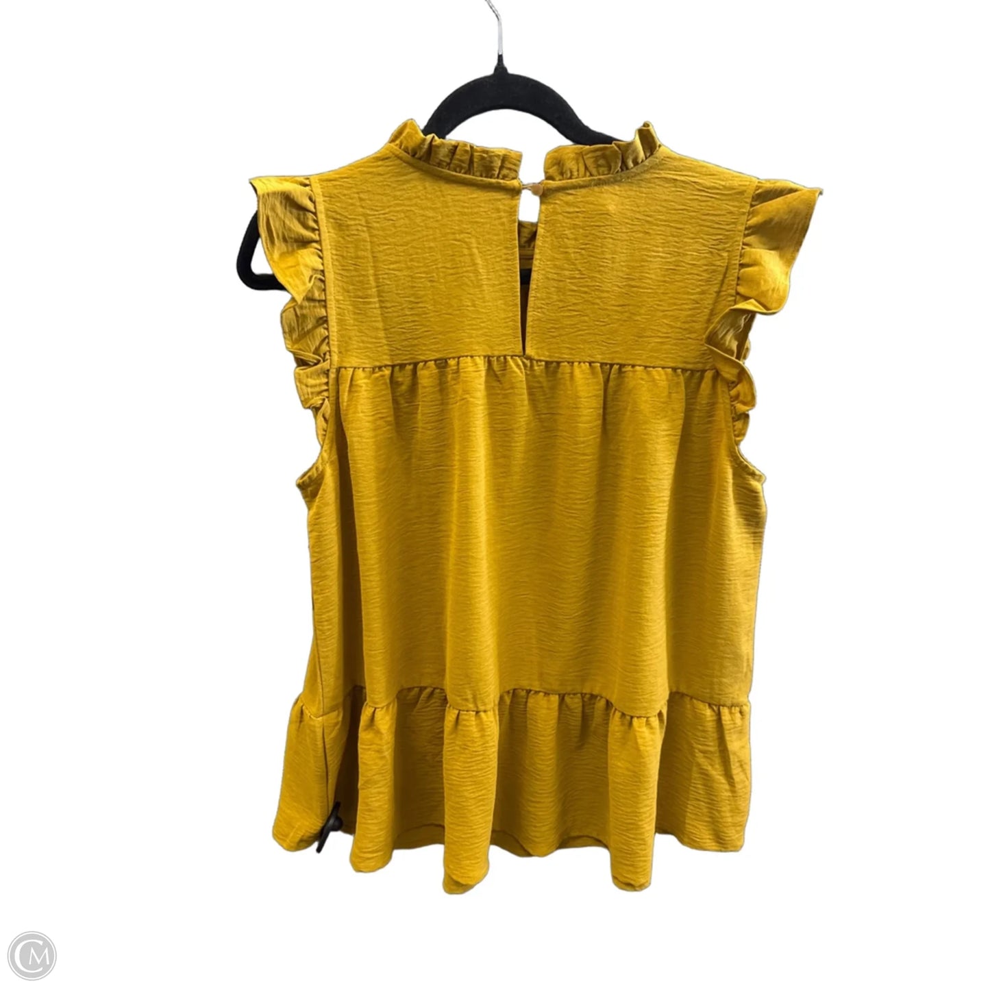 Top Sleeveless By Misia In Yellow, Size: L