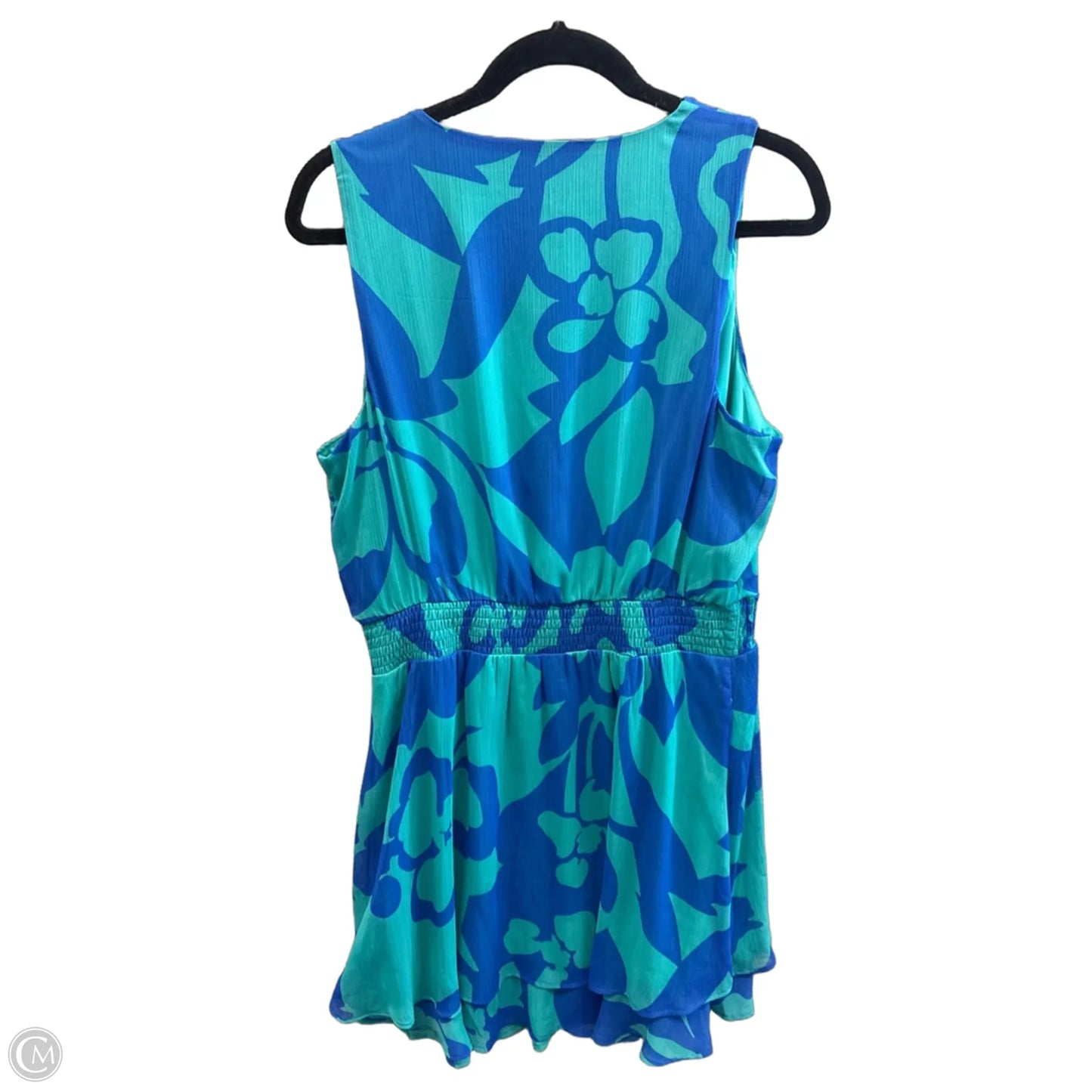 Dress Casual Short By Nine West In Blue & Green, Size: L