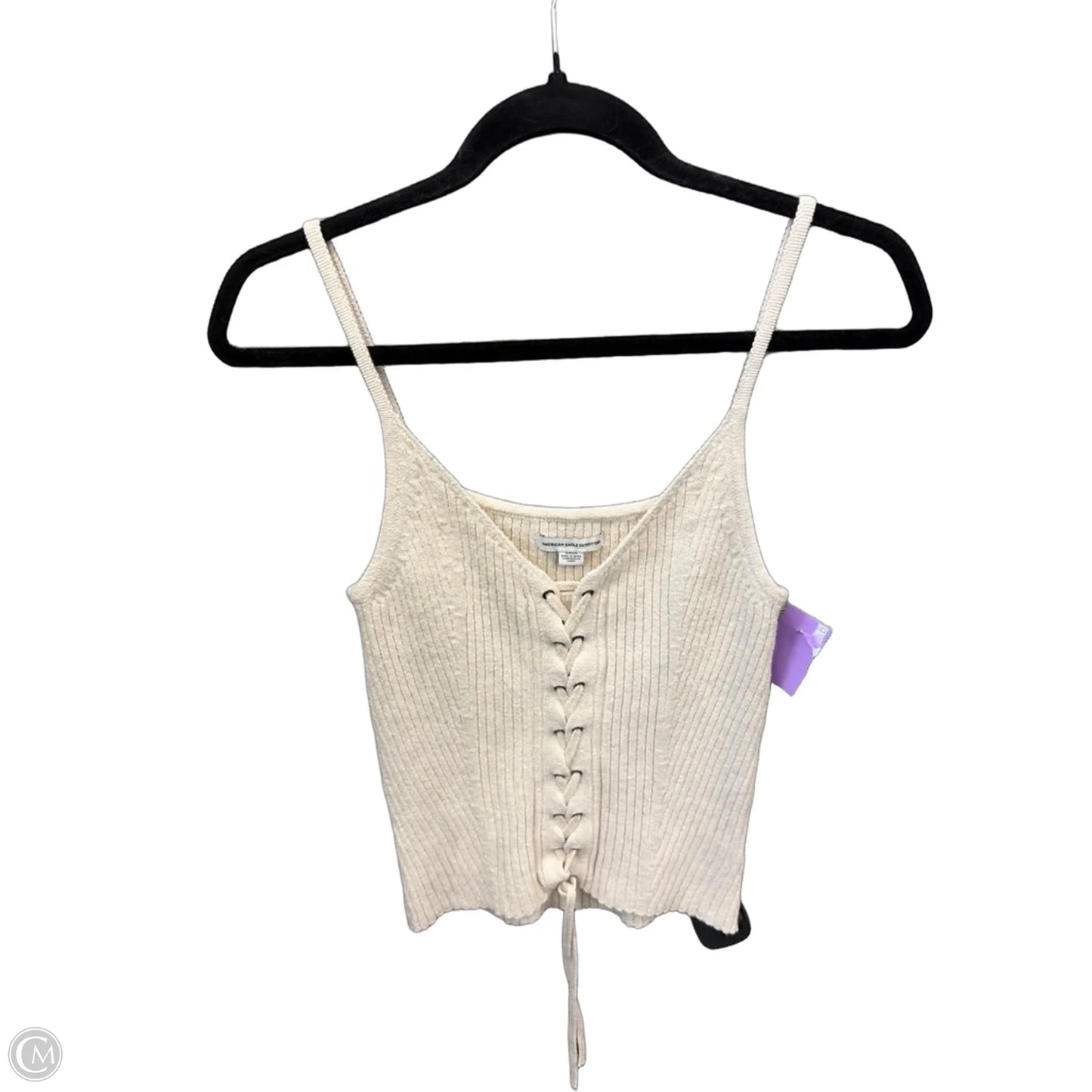 Top Sleeveless By American Eagle In Cream, Size: S