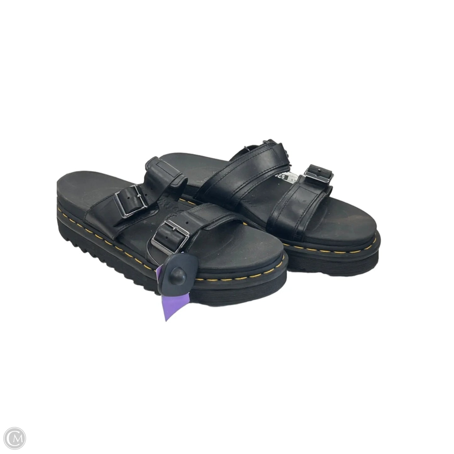 Sandals Flats By Dr Martens In Black, Size: 10.5