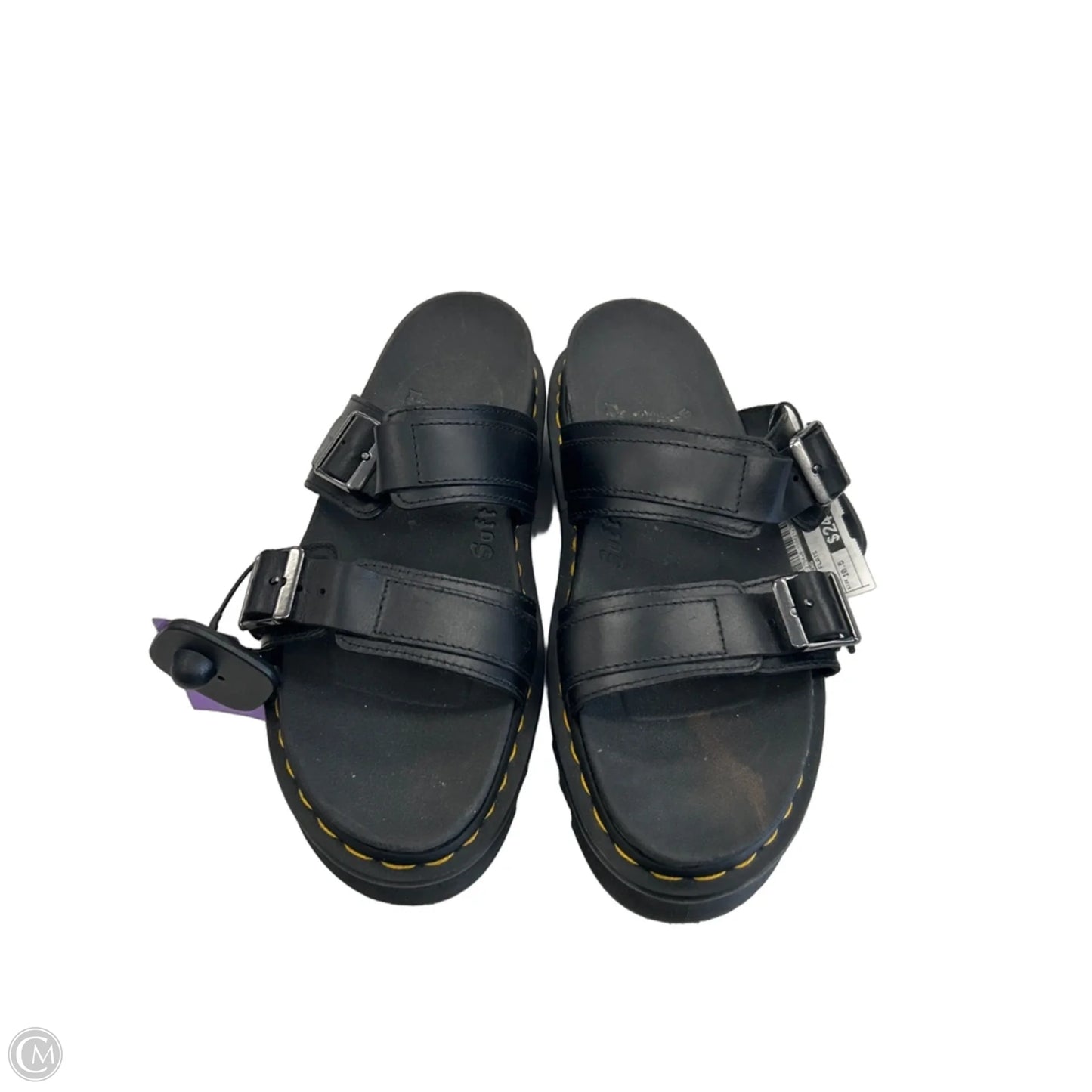 Sandals Flats By Dr Martens In Black, Size: 10.5