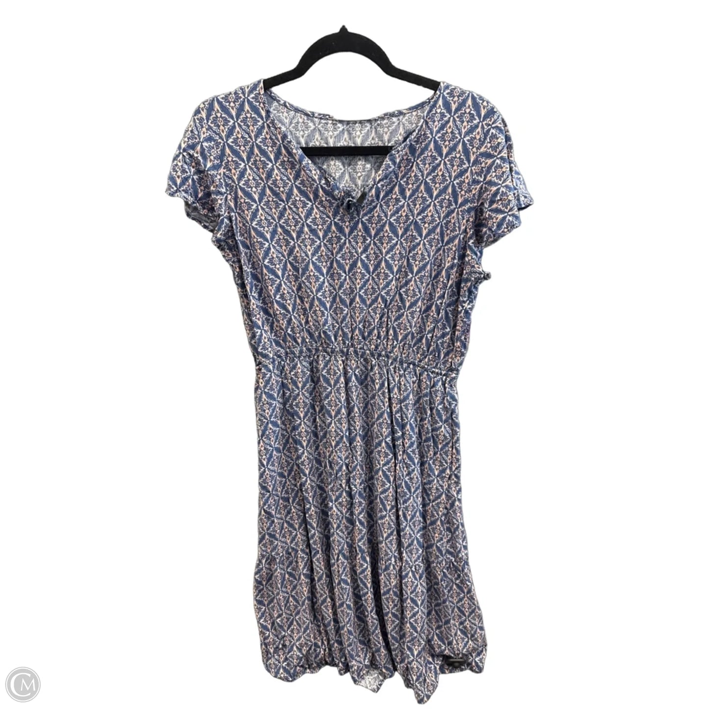 Dress Casual Midi By Lucky Brand In Blue, Size: L