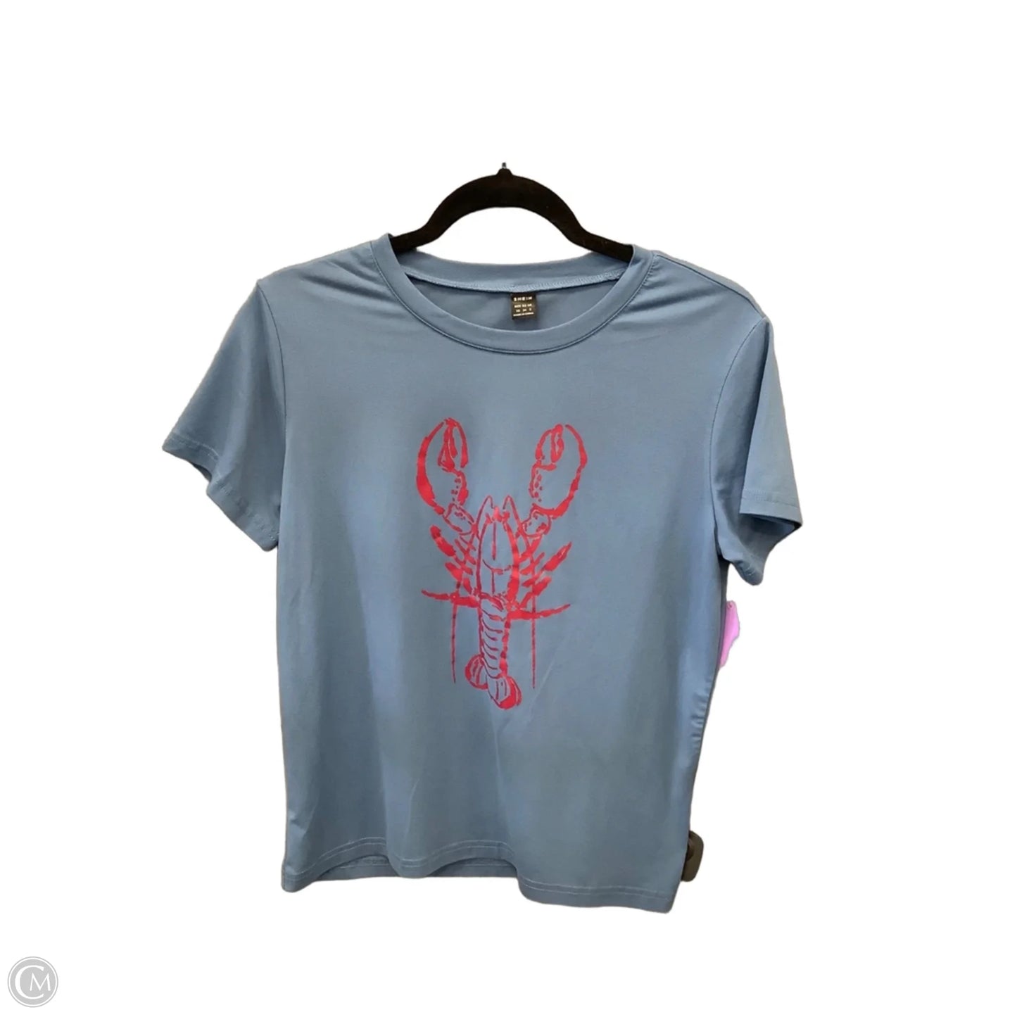 Top Short Sleeve By Shein In Blue, Size: Xs