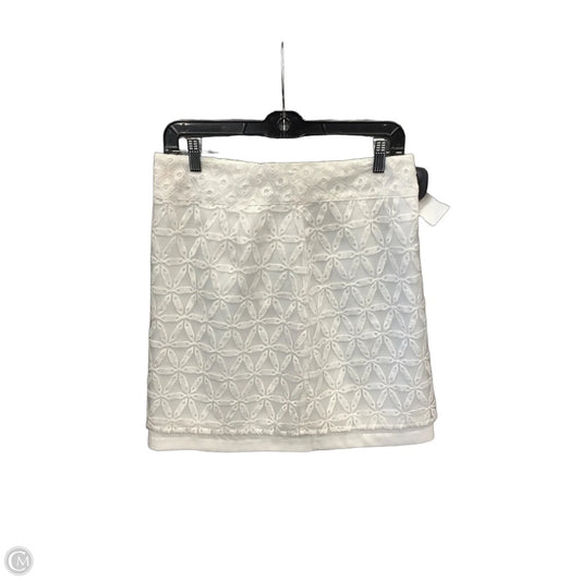 Skirt Mini & Short By Laundry In White, Size: 4
