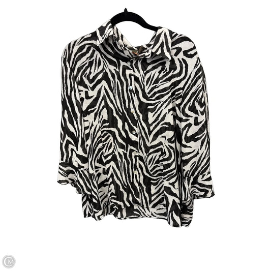 Top Long Sleeve By Sere Nade In Animal Print, Size: 2x