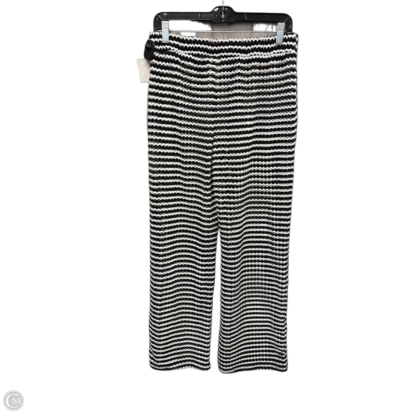 Swimwear Cover-up By Time And Tru In Black & White, Size: M