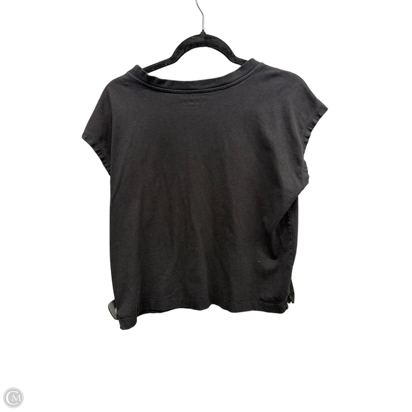 Top Short Sleeve By Loft In Black, Size: M