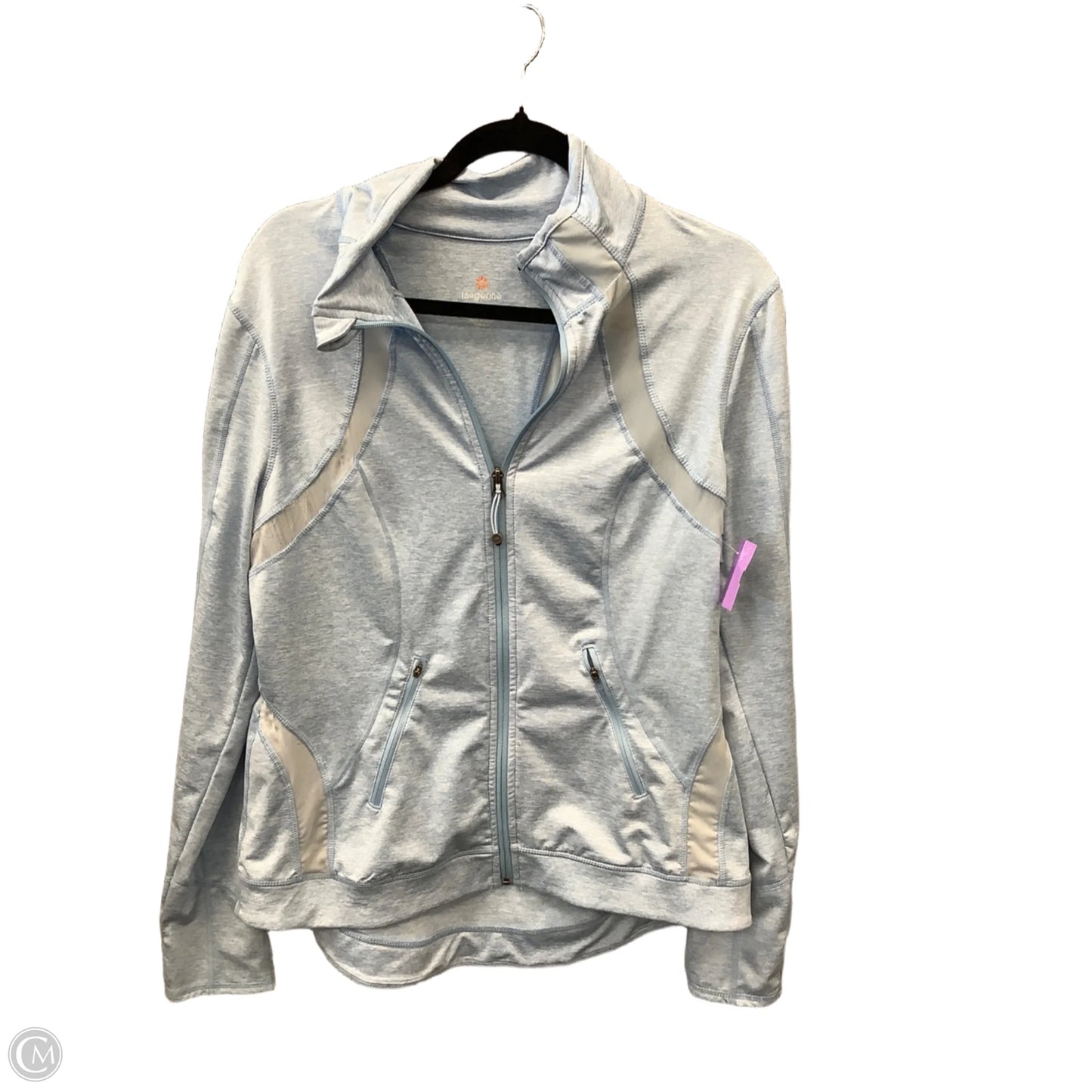 Athletic Jacket By Tangerine In Blue, Size: L