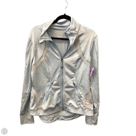 Athletic Jacket By Tangerine In Blue, Size: L