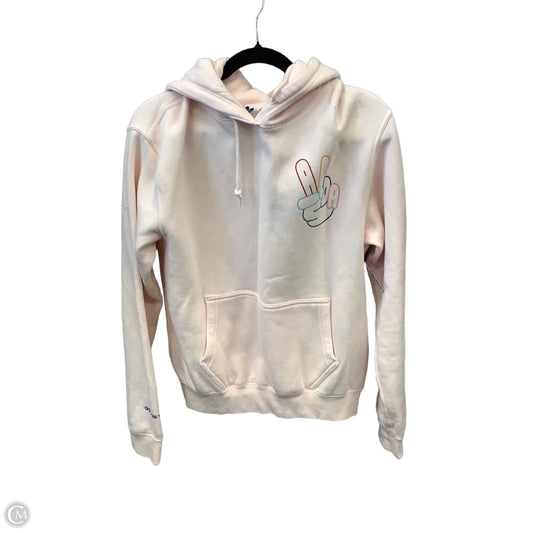 Athletic Sweatshirt Hoodie By Adidas In Pink, Size: S