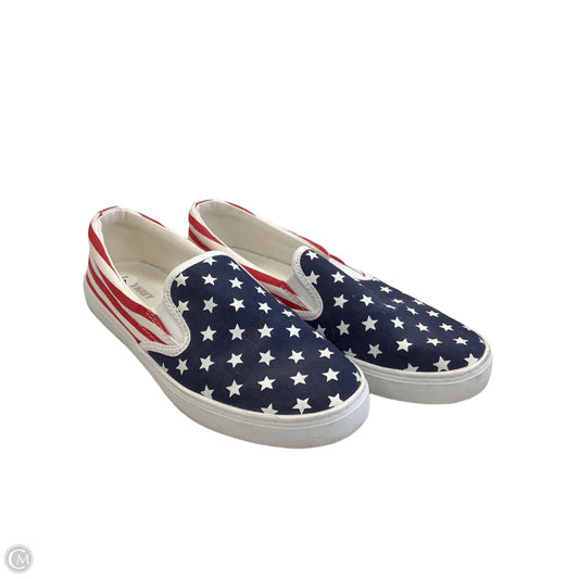 Shoes Flats By Old Navy In Blue Red & White, Size: 7