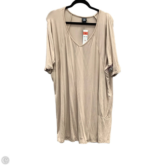Dress Casual Short By Agnes & Dora In Tan, Size: 3x